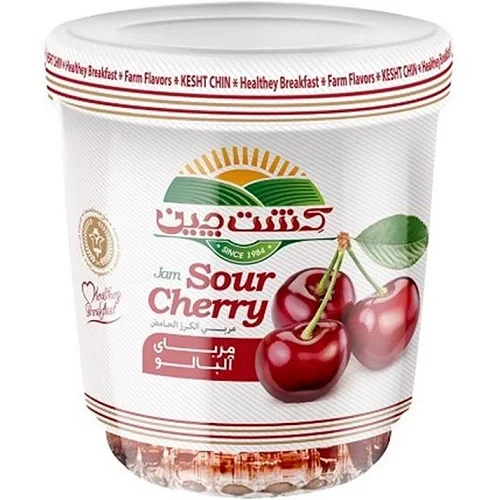 مربای آلبالو لیوانی کشت چین