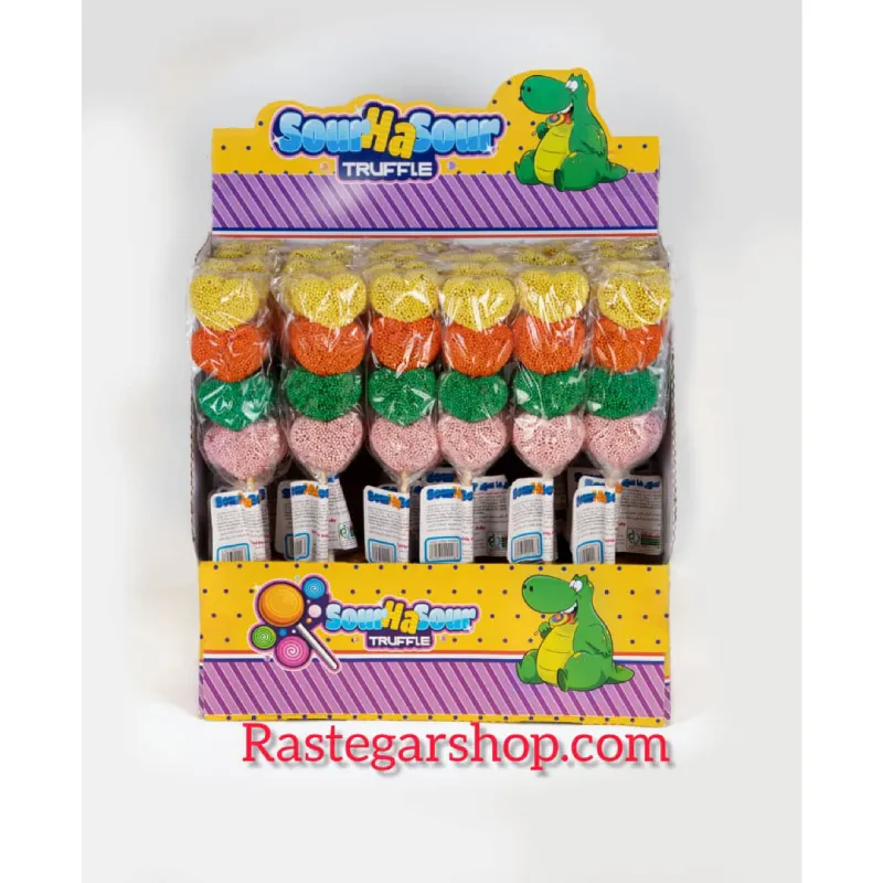 ترافل قلب رنگی سیخی سورهاسور