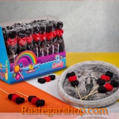 پاستیلی ترافل دار سیخی کوچک قلبی سورهاسور