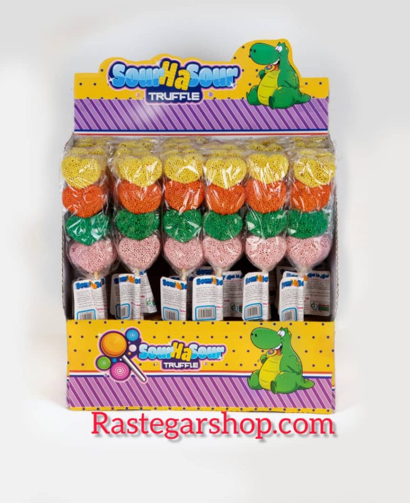 قلب ترافل رنگی سیخی سورهاسور