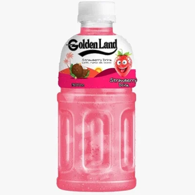 نوشیدنی با تکه های نارگیل (توت فرنگی)گلدن لند