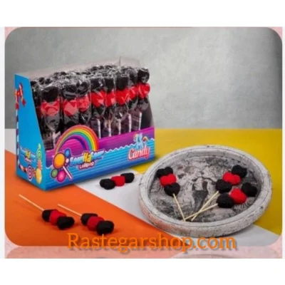 پاستیلی ترافل دار سیخی کوچک قلبی سورهاسور