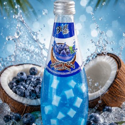 بلوبلنگ شیشه تکه نارگیل با طعم بلوبری